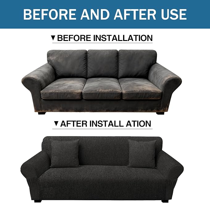 Sofa Slipcover with 2 Pillow Cover - Image 8