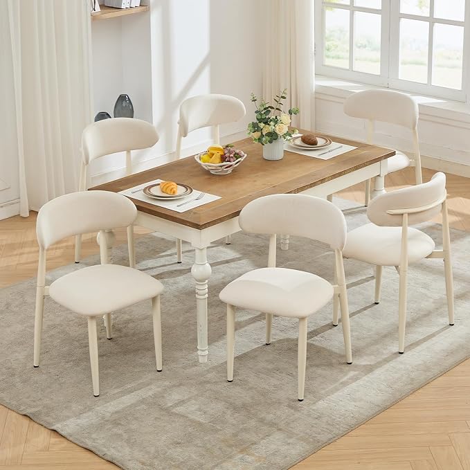 UVV Dining Chairs Set of 2, Metal Kitchen Chairs - Image 5