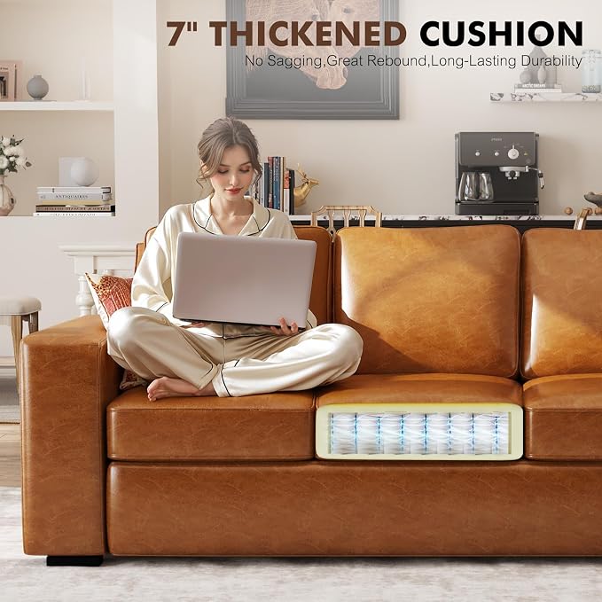 ABCASA Oversized 85" Sofa Couches - Image 5