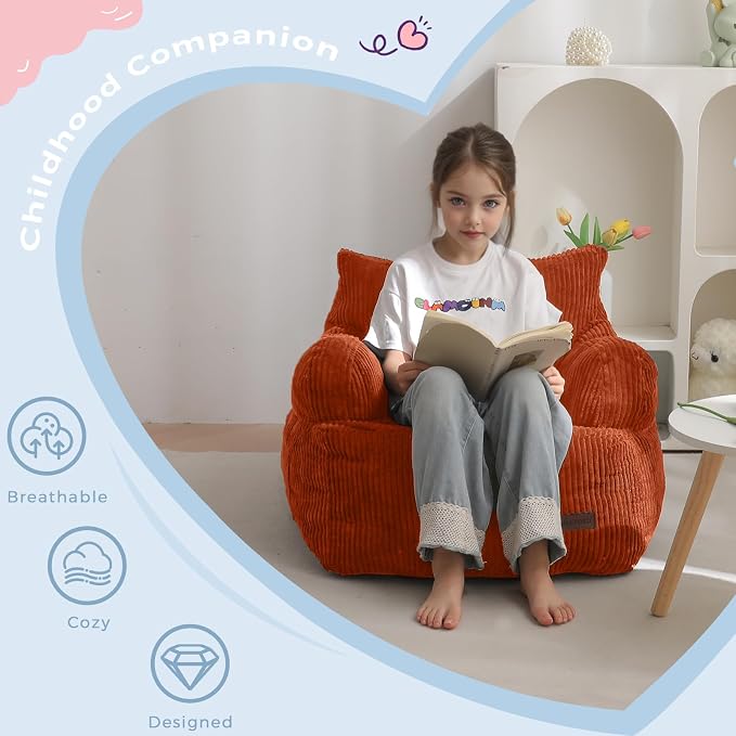 MAXYOYO Kids Bean Bag Chair, Stuffed Toddler Bean Bag Sofa - Image 5