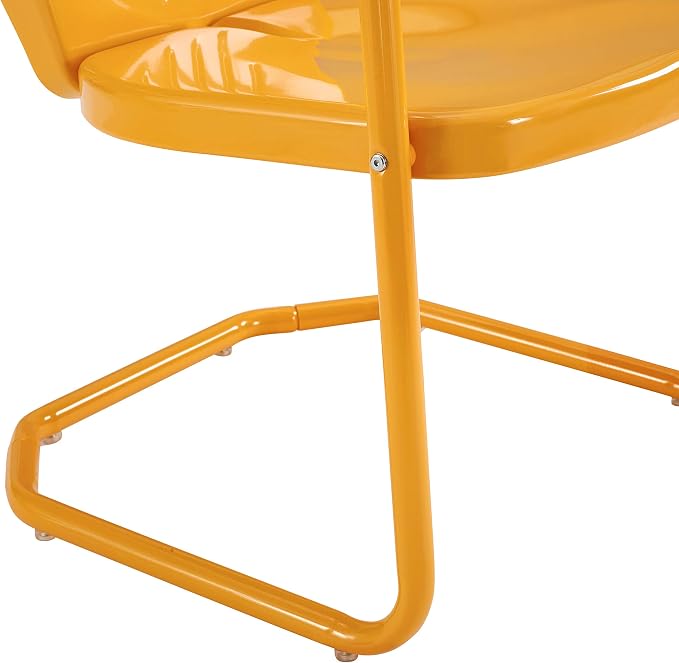 Crosley Furniture Griffith Outdoor Chair, Retro Metal Patio Chairs - Image 13