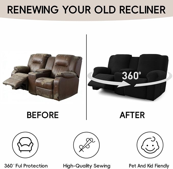 6-Piece Recliner Loveseat Covers - Image 6