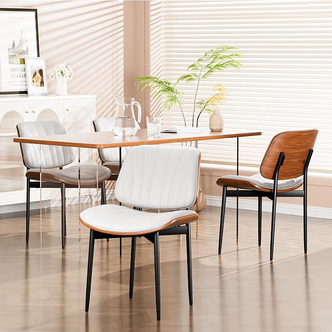 YaFiti Dining Chairs Set of 8, Dining Room and Kitchen Chairs, Mid Century - Image 9