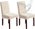 Genina Waterproof Chair Covers for Dining Room, Stretch Jacquard Dining Chair by Genina