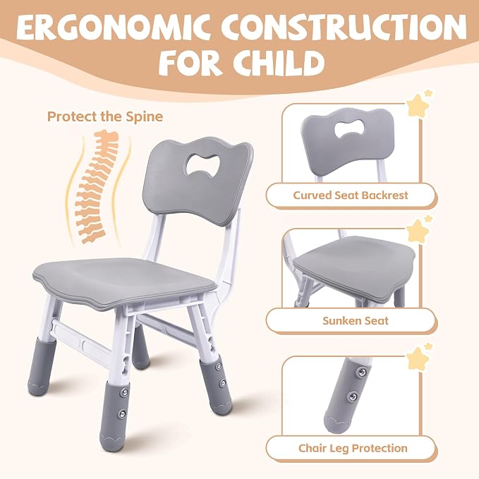 Pterying Kids Table and Chairs Set - Image 3