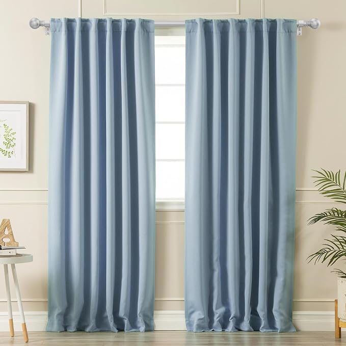 Silver Curtain Rods for Windows - Image 6