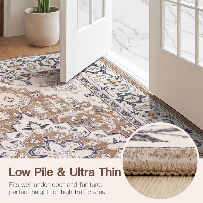 Lofus 4ft Area Rugs for Living Room, Washable Area Rug, Rugs for Bedroom - Image 7