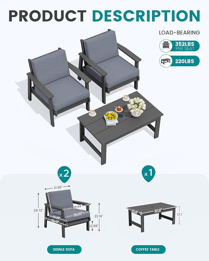 SERWALL HDPE Outdoor Couch - Image 2
