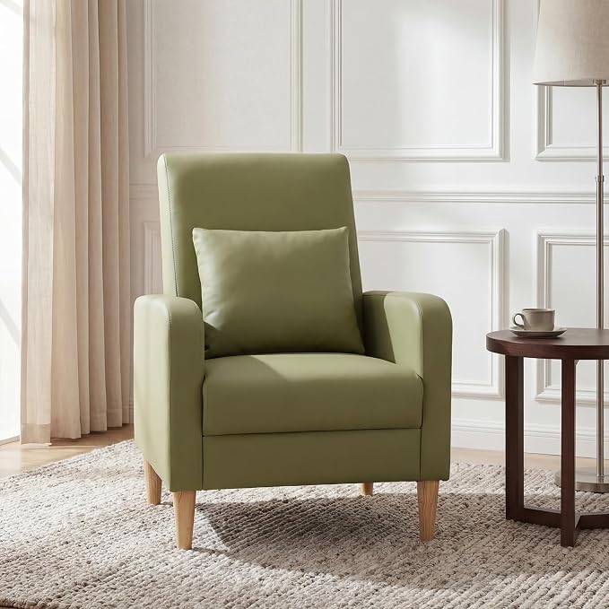 COLAMY Mid-Century Modern Upholstered Accent Chair - Image 9