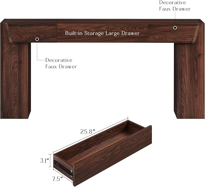 JXQTLINGMU 63" Console Table - Image 7