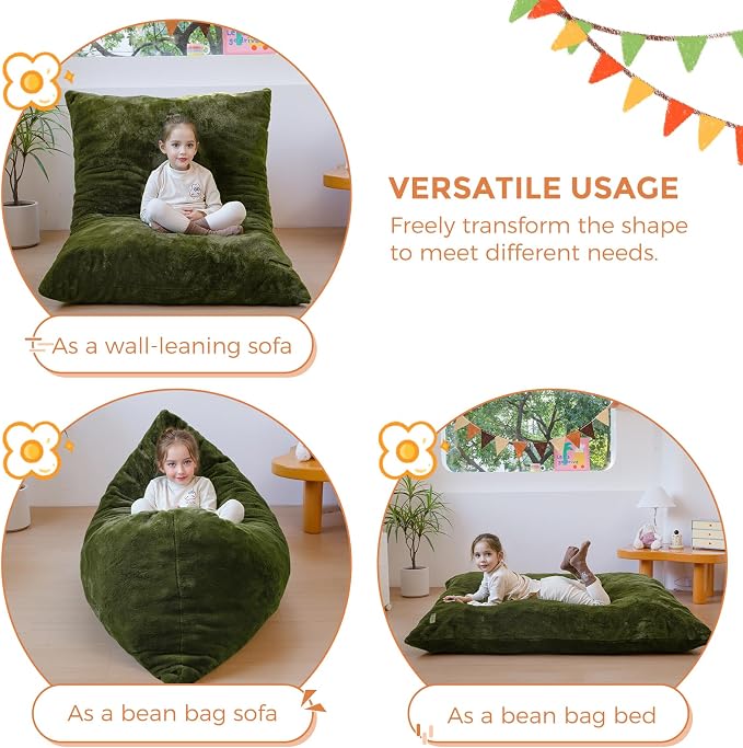 MAXYOYO 3 in 1 Kids Bean Bag Chair, Child Floor Sofa - Image 4
