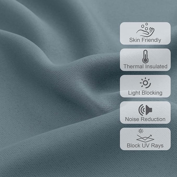 Chyhomenyc Blackout Valances for Windows, Short Window Valance Curtains for - Image 4