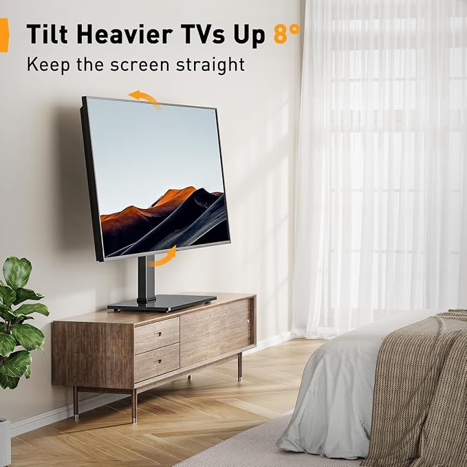 Perlegear Table Top TV Stand Mount, Universal Swivel TV Stand - Image 8