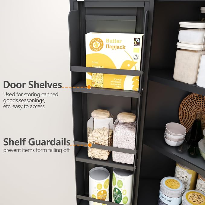 GAIOUS 74.8" Tall Metal Food Cabinet, Storage Cabinets - Image 6