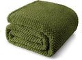 Whale Flotilla Twin Size Fuzzy Fleece Blanket, Fluffy Warm Soft Jacquard Bed by WHALEFLOTILLA
