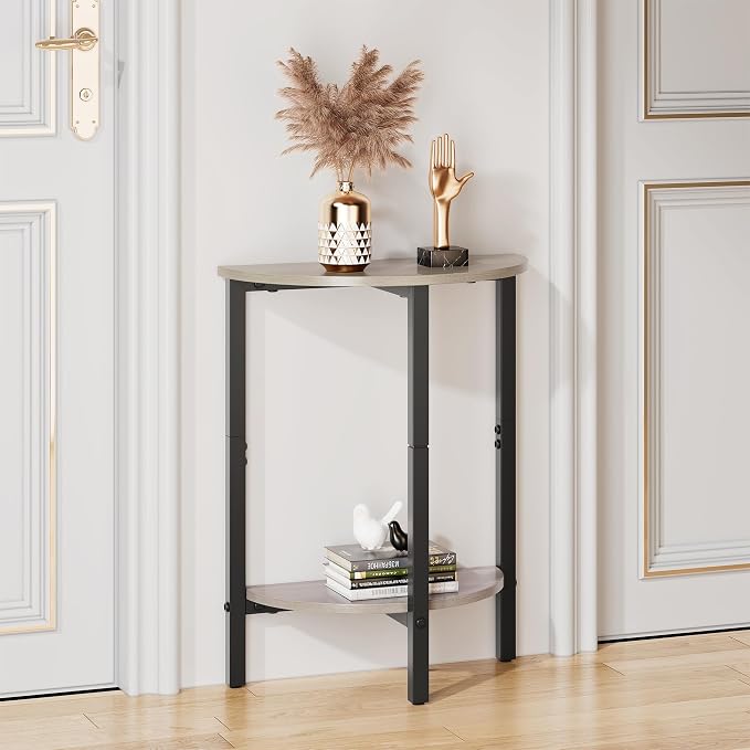 Vagusicc Side Tables Small End Tables, 2 Tier Couch Side Table, Small Round - Image 4