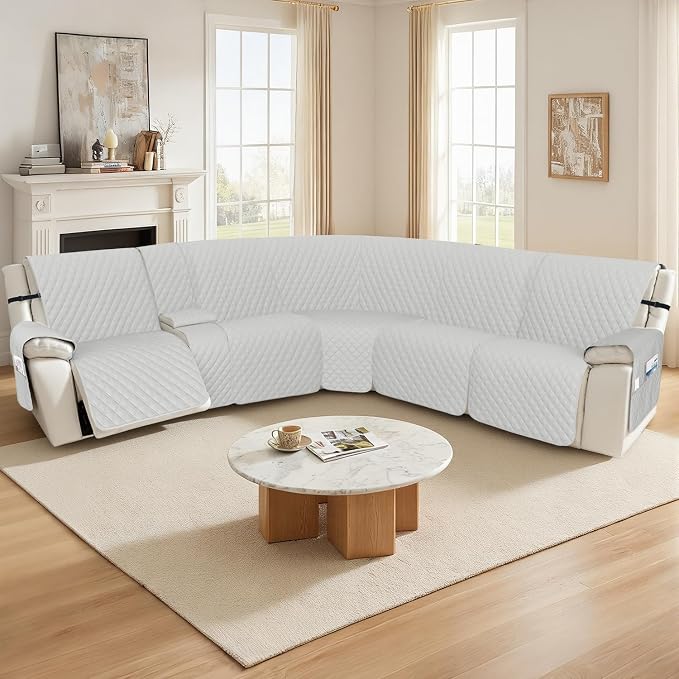 Arfntevss Recliner Sectional Couch Covers 1OO% Waterproof L Shape Sofa Cover - Image 7