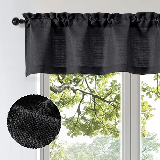 OWENIE Bob 1 PCS Black Valances - Image 2