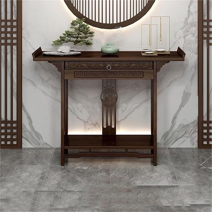 Asian Console Table for Entryway, Hallway or Living Room, Narrow Long Sofa Table by Unknown
