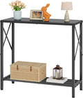 Tajsoon Small Entryway Table, 2-Tier Narrow Consle Table by Tajsoon