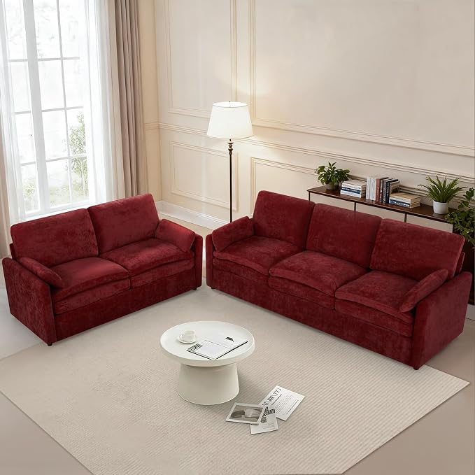 2 Pieces Chenille Sofa Set - Image 4