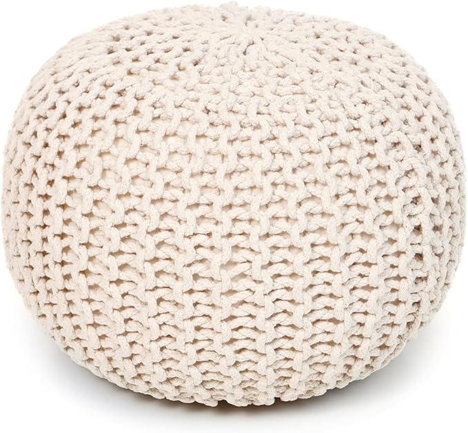 · REDEARTH · Round Pouf Ottoman by REDEARTH