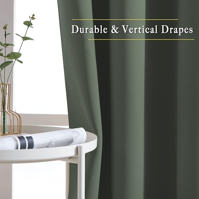 NICETOWN Privacy Blackout Doorway 80 inch Curtains, Grommet Light Blocking - Image 5