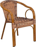 Flash Furniture Cadiz Series Dark Red Bamboo-Aluminum Indoor-Outdoor by FlashFurniture