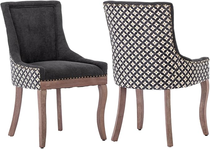 Modern Dining Chairs Set of 2, High Back Dining Chairs Side Chairs by MZDOO