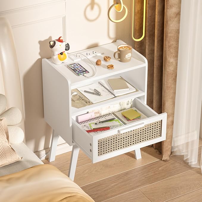 Lerliuo Rattan Nightstands Set of 2 - Image 5