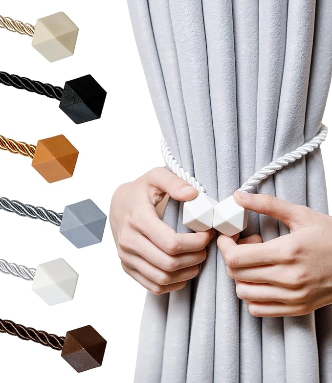 NazTur Magnetic Curtain Tiebacks- Upgrade 2022 by NazTur