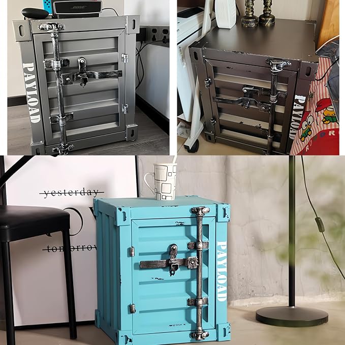 Side Table Industrial End Table - Image 7