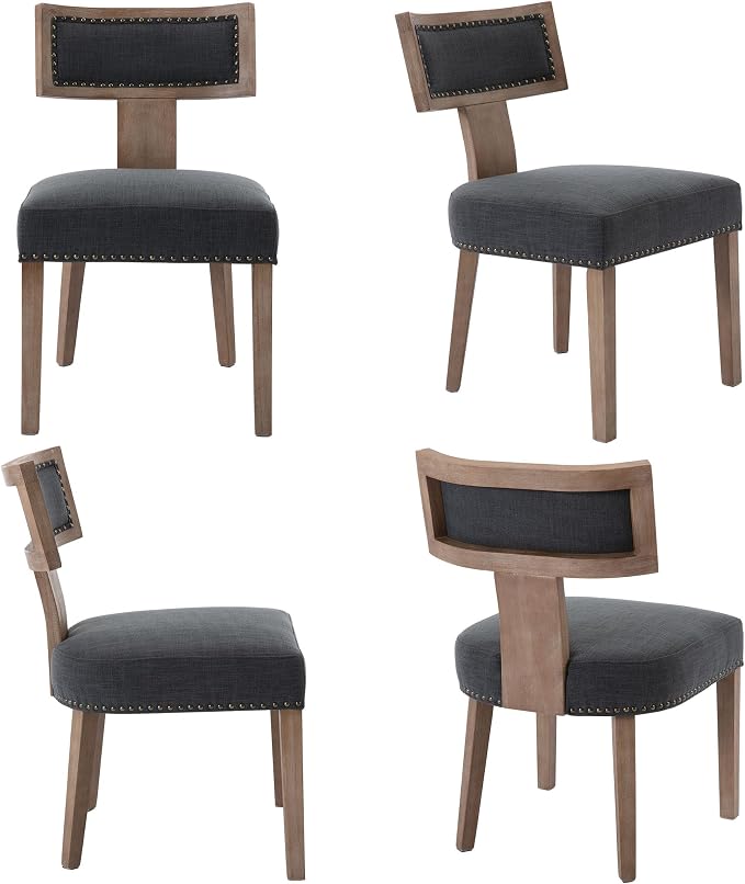 VESCASA Linen Upholstered Dining Chairs - Image 6