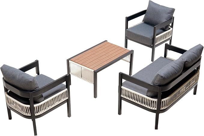 4-Pieces Outdoor Patio Sofa Set - Image 5