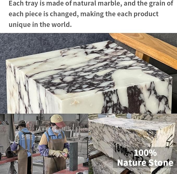 Luxury Marble Side Table, Square End Table - Image 3