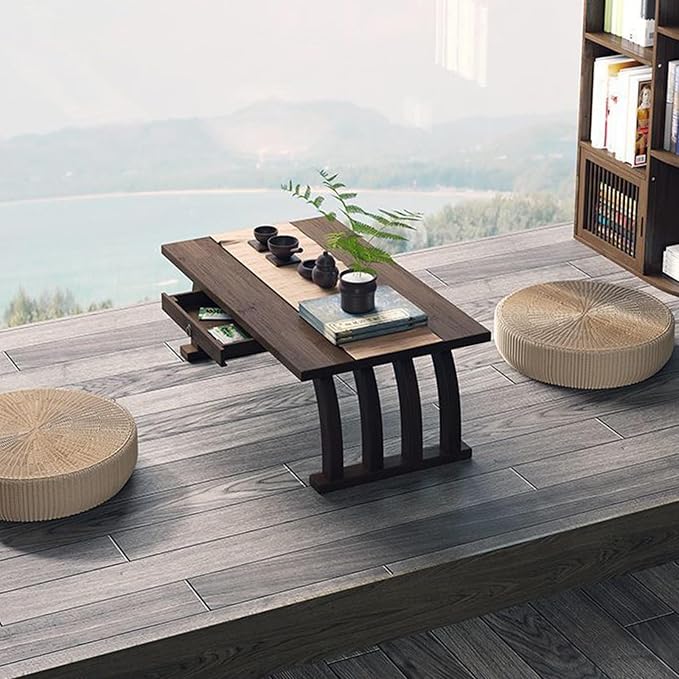 Bamboo Japanese Low Coffee Table, Altar Table - Image 2