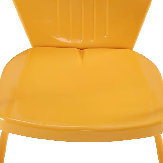 Crosley Furniture Griffith Outdoor Chair, Retro Metal Patio Chairs - Image 11