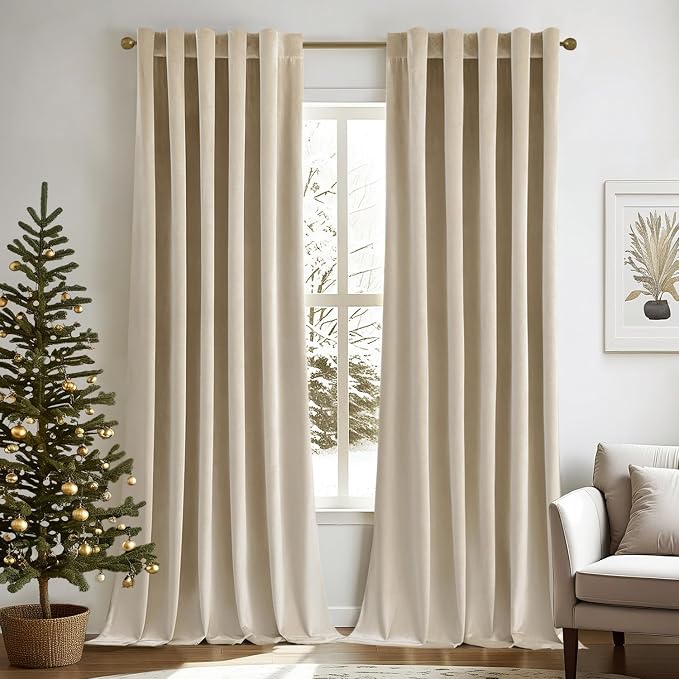 MIULEE Velvet Curtains 108 inches by MIULEE