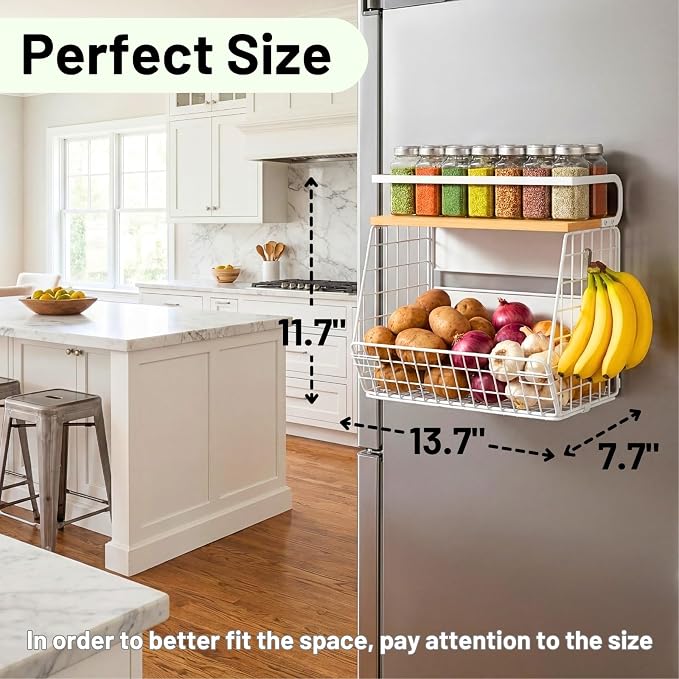 Ofiray-home Magnetic Fridge Shelf - Image 5