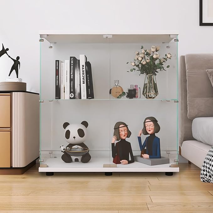 LFT HUIMEI2Y Glass Display Cabinet 2-Shelf by LFTHUIMEI2Y