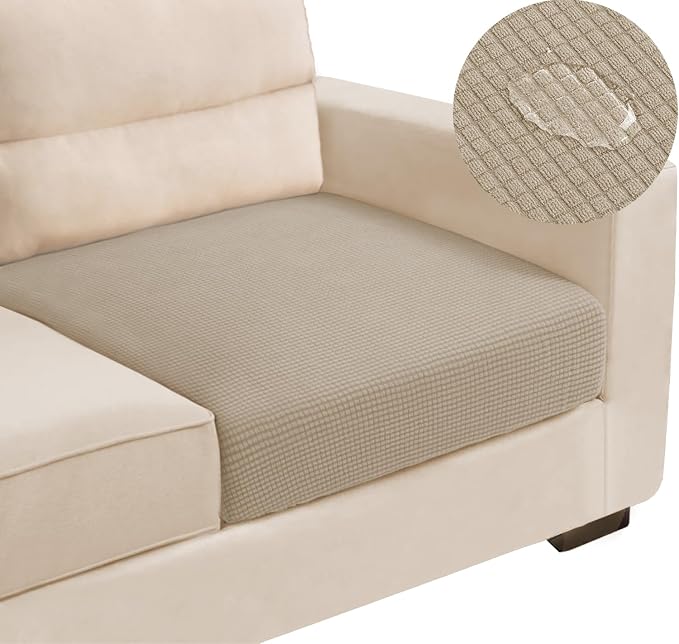 Water Repellent Single Seat Cushion Cover, Replacement Chair/Sofa Cushion by TOPYUMH
