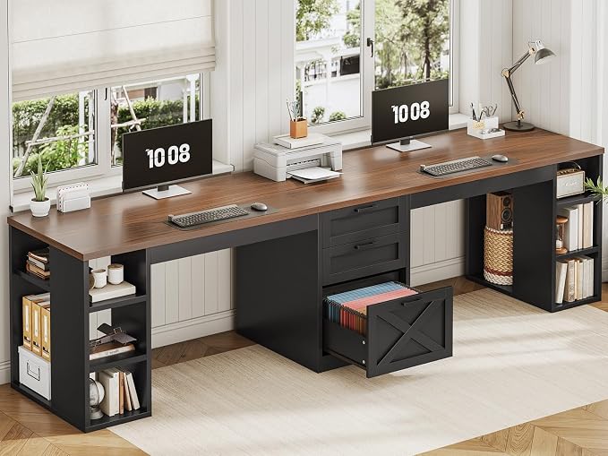 SEDETA Farmhouse 96.5" Office Desk by SEDETA
