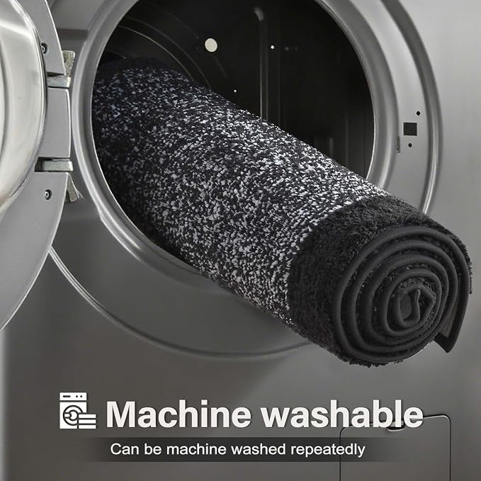Bathroom Rugs 30x20 Non Slip Washable, Dark Grey Bath Mat - Image 9