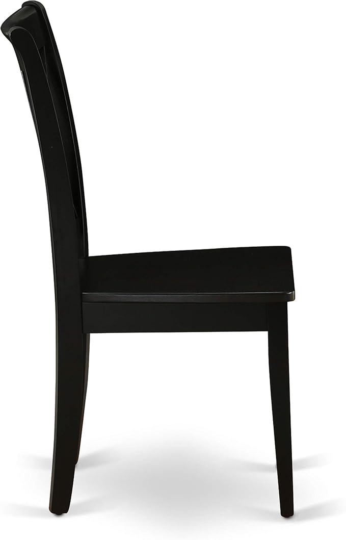 East West Furniture CLC-BLK-W Clarksville Dining Chairs - Image 6