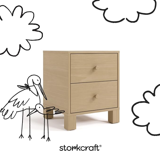 Storkcraft California 2-Drawer Nightstand – GREENGUARD Gold Certified, Premium - Image 8