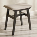 Muwuele Solid Wood Vanity Stool, Compact Makeup Chair by Muwuele