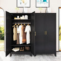 erosoei 71 "Metal Armoire Wardrobe Closet, Steel Clothing Storage Cabinet by erosoei
