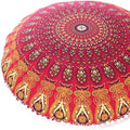 Mandala Floor Pillow Cover Meditation Cushion Seating Throw Hippie Round by EyesofIndia