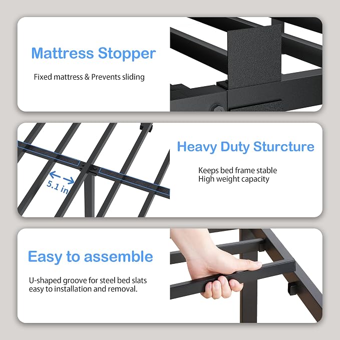 ROIL 7 inch Twin Bed Frames - Image 4