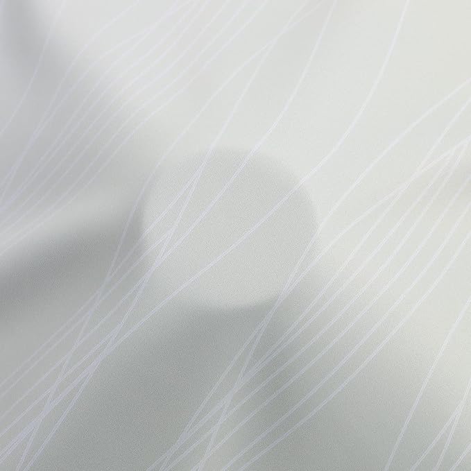 Estelar Textiler Sage and Greyish White Blackout Curtains 54 Inch Length - Image 8